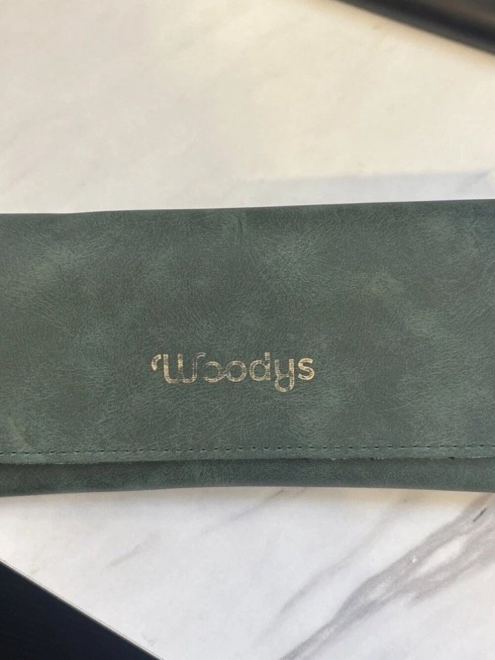 Woodys Eyewear Case Green Velvet Designed In Barcelona Glasses Sunglasses